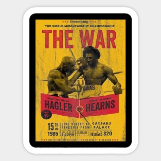 The W.A.R Of Marvin Hagler Sticker
